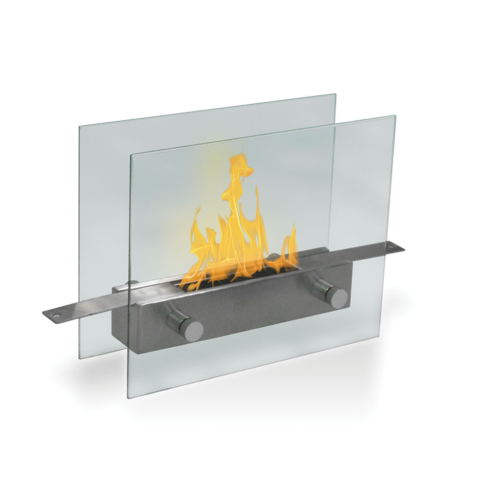 Anywhere Fireplace Chatsworth Silver Tabletop Bio-ethanol Gel Fuel