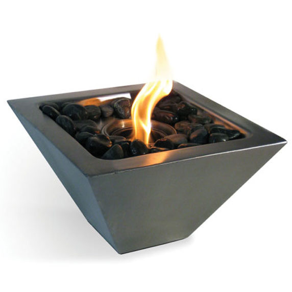 Anywhere Fireplace Chatsworth Silver Tabletop Bio-ethanol Gel Fuel